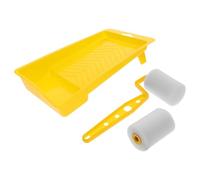 Ipetboom Rouleau à Peinture en Éponge 2 4 Pièces, Petit Rouleau pour Peinture à L'huile et Eau, Manche Plastique Léger, Bricolage Mural et Projets DIY