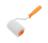 Ipetboom Rouleau à Pointes 13 MM pour Chape Autonivelante Rouleau Anti-Mousse en Latex 4 Pouces Accessoire pour Lissage et Nivellement de Sols Ciment Autonivelants