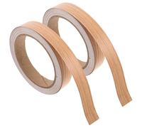 Ipetboom Ruban Adhésif à Grain de Bois Imitation Bois 2 Rouleaux de 10 M X 1,8 Cm Bande de Chant pour Meubles et Plinthes Patch Autocollant pour Réparation Bande Décorative pour