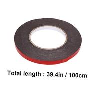 Ipetboom Ruban Adhésif Double Face PE Rouge Bande Adhésive Mousse Épaisse Résistante Aux Intempéries pour Moulures et Décorations Automobiles Adhésif Puissant et Lot