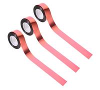 Ipetboom Ruban Réfléchissant 2,4cm X 80m pour Oiseaux 3 Rouleaux en Pet Rouge et Effaroucheur, pour Vergers et Cultures en Extérieur