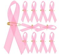 Ipetboom Rubans Roses Sensibilisation Cancer du Sein 200 Pièces Épingle Dorée Accessoires pour Activités de Prévention Public