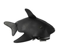 Ipetboom Sac bandoulière femme requin en PU petite taille, bandoulière réglable, fermeture éclair sécurisée, sac animal original style aléatoire, accessoire mode pratique pour sorties quotidiennes