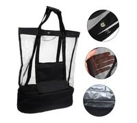 Ipetboom Sac Filet de Plage et Sac de Rangement Portable pour Jouets et Accessoires de Plage pour Au Bord de Mer Pratique pour Femmes
