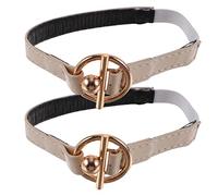 Ipetboom Sangles De Chaussures à Talon Haut Élastiques En Cuir Antidérapantes Pour Femmes Sangle De Talon Ajustable Couleur Satinée Confortables Et Stables