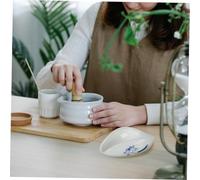 Ipetboom Scoop à Thé Céramique Robuste pour Cérémonie du Thé Cuillère Doseuse Pratique et Élégante Accessoire Essentiel pour Rangement Facile et Design Vintage