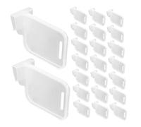 Ipetboom Séparateurs Réfrigérateur Pratiques Réglables 100 Pièces Plastique Transparent Séparation Porte Latérale Usage Quotidien Rangement la Cuisine Multifonction Clips Amovibles