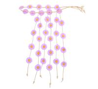 Ipetboom Serrage-Tête Fleuri Tournesol et Marguerite Bandeau Hippie Violet Clair Accessoires pour Cheveux Bohème pour Cosplay Fêtes et Vacances Serrage-Tête Léger et Confortable
