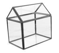 Ipetboom Serre Intérieur Verre Terrarium Artisanal Forme De Maison Pot De Fleurs Géométrique pour Plantes Succulentes avec Couvercle à Charnière Serre Intérieure à Poser