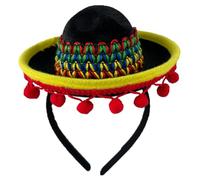 Ipetboom Serre-tête Chapeau Mexicain pour Fête Cinco de Mayo Accessoire Cosplay Unique et Festive Décoration pour Événement et Photo Souvenir
