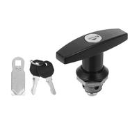 Ipetboom Serrure Boîte aux Lettres et Serrure Armoire en Alliage de Zinc Clés, Poignée en T Noire, Compatible pour Camping-Car, Classeur et Tiroirs de Rangement