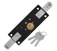 Ipetboom Serrure Rideau Métallique Robuste en Fer pour Porte de Garage à Enroulement Clé de Sécurité Kit Verrouillage Facile à Utiliser pour Protection Résidentielle et Commerciale