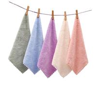 Ipetboom Serviettes Démaquillantes en Corail Ultra Douces 10pcs, Microfibre Absorbante et Lavable en Machine, Serviettes Visage Réutilisables pour Maison Couleur Aléatoire Plusieurs styles