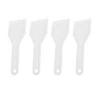 Ipetboom Set de 4 grattoirs à Glace en Plastique pour réfrigérateur, Pelle à Neige, grattoir à Givre, Blanc, 15,5 x 5,5 x 0,3 cm