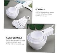 Ipetboom Set de Cuillères et Tasses à Mesurer avec Échelle Ustensiles de Cuisine pour Pâtisserie Poignées Confortables Nettoyage Facile Outils pour Sel et Poudre