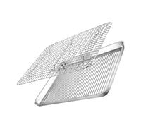 Ipetboom Set de Plaques Cuisson Acier Inoxydable Rack Réutilisable Multifonction pour Four et Pâtisserie Accessoire de Cuisine pour Refroidir et Griller