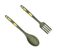 Ipetboom Set de Ustensiles Silicone Antiadhésifs pour Pâtes Fourchette et Cuillère Pratique pour Cuisine et Service