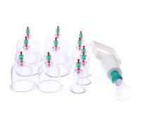 Ipetboom Set de Ventouses de Thérapie Sous Vide Renforcées pour Usage Domestique Appareil de Cupping pour Dos Épaules et Jambes Forte Aspiration et Facile à Nettoyer