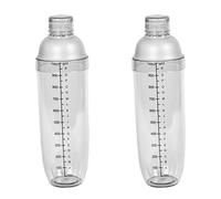 Ipetboom Shaker Cocktail 1000 Ml Transparent Graduation, Mélangeur Résistant aux Températures Extrêmes, Adapté pour Préparation de Boissons et Usage en Bar