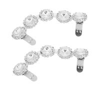 Ipetboom Shoe Ornaments Clips With Detachable Sparkling Heel Chain Elegant Accessories For Women High Heels DIY Decoration For Weddings Parties And Clothing