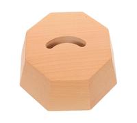 Ipetboom Socle en Bois pour Pied de Chausse-pied Octogonal en Hêtre Naturel, Support Stable et Ergonomique pour Rangement D'entrée, Organisateur Pratique pour Chaussures, Usage Quotidien