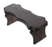 Ipetboom Solid Wood Low Foot Stool Small Step Footrest Lightweight Japanese Style Vintage Wood Stool for Bedroom Office Entryway and Tea