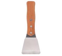 Ipetboom Spatule Courte Multifonction en Acier Inoxydable pour Plaque de Cuisson Teppanyaki Grattoir Léger et Portable pour Film Adhésif et Nettoyage Outil Résistant et Adapté au Collage