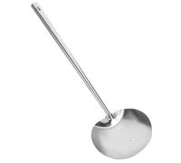 Ipetboom Spatule Wok Acier Inoxydable Suspension Ustensile de Cuisine Brûlure Louche Métallique pour Poêles et Woks Manche Long Ergonomique Usage Domestique