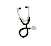 Ipetboom Stéthoscope Broche Alliage Décoratif Broche De Costume Pour Vêtements Et Sacs Design Animé