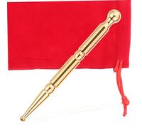 Ipetboom Stylo de Massage Acupression Métal Jaune Outil Pratique pour Points Acupuncture et Trigger Points Soulagement Musculaire Corps et Visage Massage Pied et Réflexologie