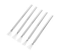 Ipetboom Stylos à Dessin pour Nail Art Multifonction en Acier Inoxydable 5 Pièces, Taille Moyenne, Pointe Fine, Outils pour Contour et Lignes Précises, Usage Professionnel et Manucure