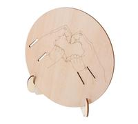 Ipetboom Support Bracelet Naissance En Bois Gravé 3 Plaques Commémoratives, Panneau D'annonce De Naissance Léger Et Portable, Identification Précise Pour Maternité