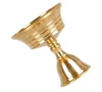Ipetboom Support de Bougie Décoratif pour Lampe à Ghee Double Tête Porte Bougie Solide et Pratique Accessoire Bouddhiste pour Décoration Intérieure
