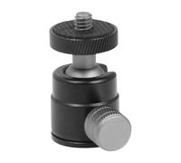 Ipetboom Support de Caméra à Rotule Mini en Alliage d'Aluminium Fixation 1/4 Filetage Rotule Pivotante 360° pour Trépied Accessoire Polyvalent pour Projecteur et Appareil Photo