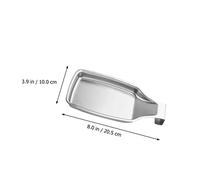 Ipetboom Support de Cuillère Acier Inoxydable Repose Ustensiles de Cuisine avec Design Large et Poignée Courbée pour Organisateur Murale et Plan de Travail