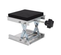 Ipetboom Support de Laboratoire Réglable Aluminium Plateforme de Levage Manuelle Stable Élévateur Ciseaux Multifonction pour Laboratoire et Atelier