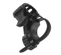 Ipetboom Support de Montage pour Vélo en Caoutchouc Noir Angles Réglables, Porte-Lampe de Poche Polyvalent pour Éclairage Frontal Lors de Balades Nocturnes