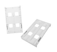 Ipetboom Support de Rangement Suspendu pour Réfrigérateur Double Rangée pour 8 Canettes de 53 CM de Diamètre Plastique Résistant Organiseur Boissons Soda et Bière Garde-Manger Cuisine