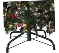 Ipetboom Support de Sapin de Noël Peint Socle Stable avec Fixation à Vis pour Arbre Artificiel Base Robuste pour Décoration Festive