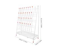 Ipetboom Support de Séchage Tubes à Essai Crochets pour Laboratoire Égouttoir Compact et Stable pour Béchers et Flacons Rack Polyvalent pour Verres et Tubes de Laboratoire