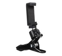 Ipetboom Support de Téléphone Réglable en Métal Grand Support Rotatif Pince Robuste pour Smartphone Bureau et Maison 1 Pièce