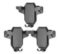 Ipetboom Support de Téléphone Voiture 3 Pièces Fixation à Grille d'Aération Crochets Inversé et Spiralé Rotation Réglable Compatible Smartphone Accessoires Automobiles Pratiques