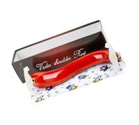 Ipetboom Support D'épaule pour Violon en Érable Massif à Finition Tiger Maple, Coussin Confortable, Accessoire Professionnel Rouge Chiffon de Nettoyage, Adapté la Pratique Jeu en Studio