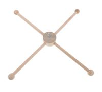 Ipetboom Support en Bois pour Carillon Éolien D’intérieur à Base Plate, Kit Mobile pour Bébé à Monter Soi-même, Cadre Multifonctionnel pour Décoration de Chambre D’garçon et Filles,