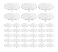 Ipetboom Support Flottant Hydroponique pour Compositions de Fleurs Insert de Vase en Plastique Transparent 50 MM Lot de 40 Pièces Base Flottante Réutilisable pour Jardins Aquatiques et