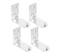 Ipetboom Support Mural en Fer L pour Extincteur 2-4 Kg Lot de 4 Crochets Muraux Robustes Kit de Fixation pour Extincteur Adapté Maison Bureau et Commerce Gain de Place et Installation