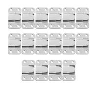 Ipetboom Support Mural Encastré en Acier Inoxydable, Lot de 16 Sets de Crochets Robustes Grosse Taille Vis, Fixation Invisible pour Cadres Photo, Meubles et Galeries D’art,