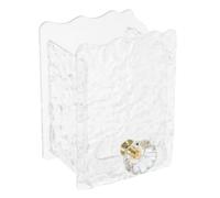 Ipetboom Support Mural pour Brosse à Dents sans Perçage Organisateur de Salle de Bain Acrylique Rangement Compact et Stable pour Toilette Hôtel Cuisine Installation Facile sur Murs Lisses