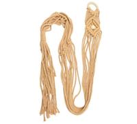 Ipetboom Support Mural pour Guitare en Corde de Coton Tissé Macramé, Cintre de Rangement Sécurisé pour Guitare et Ukulélé, Décoration Murale Intérieure et Terrasse