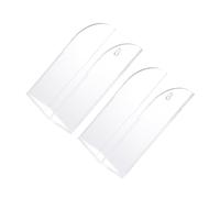 Ipetboom Support Mural pour Télécommande en Acrylique Transparent, Lot de 2, 1 Compartiment, Rangement Compact pour Bureau et Maison, Boîte de Stockage Murale pour Climatiseur